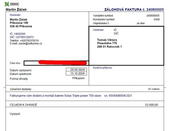 Baterie Solax Triple Power T58 – slave 5,8kW (Verze 1) - 2