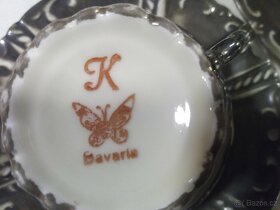 Postříbřený porcelánový servis rok cca. 1930 - 2