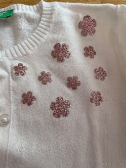 Rozpínací bavlněný svetr velikost 104 sada - 2