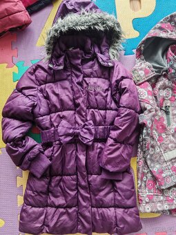 Zimní bunda, kabátek na holčičku vel. 110 4-5 let - 2