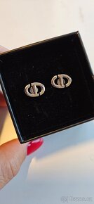 Náušnice Dior bílé - 2