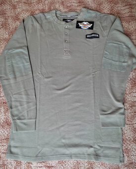 Pánská mikina Harley-Davidson Thermal-Henley - NOVÁ - 2