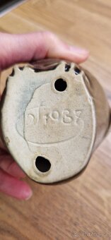 Retro keramická pokladnička – sova, ruční práce - 2