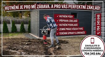 zemní práce minibagrem 1.2 tuny - 2