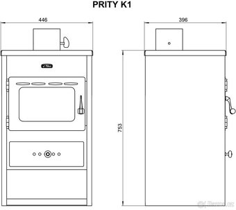 Krbová kamna Prity K1 - 2
