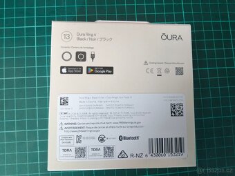 Oura ring 4 Černý velikost 13 zabalený - 2
