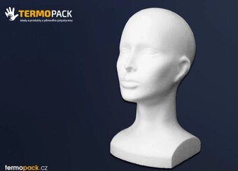 Polystyrenová hlava - model Nové, zabalené. - 2