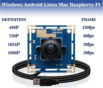 3ks Kamerový modul USB 1080p - 2