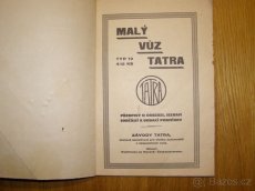 Prodám návod na obsluhu a katalog dílů Tatra 12 - 2