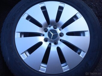 Prodám sadu Orig ALU kol Mercedes 225/55R17 letní - 2