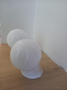 RETRO lampy osvětlení "KOULE" i s podstavci - použité, ale p - 2