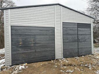 Plechová garáž 6,5x8m - 2