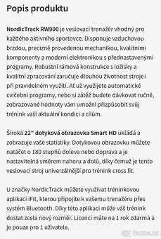 NordicTrack RW900 - 2