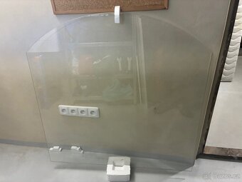Flamingo sklo pod kamna oblouk R500, 1000x1000x6mm - 2