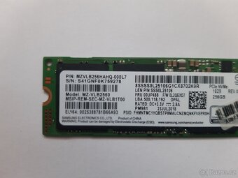 Samsung SSD NVMe 256GB - 2