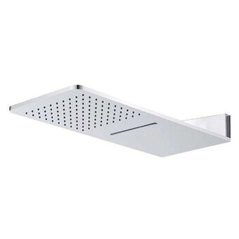 Talířová sprcha horní, s vodopádem, hranatá 600 x 251mm - 2
