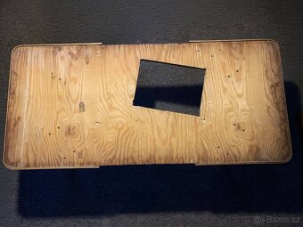 Konferenční stolek Interiér Praha – 60. léta, černé sklo - 2