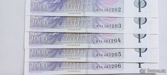 1000 Kč s přítiskem, serie R11, UNC - 2