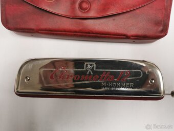 Foukací harmonika Hohner Chrometta - 2