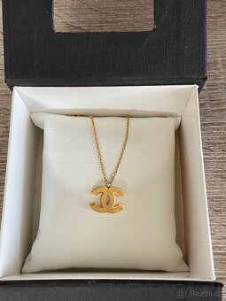 Luxusní zlatý náhrdelník CHANEL - 2