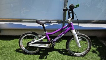 Detske kolo woom 2 (14") fialove. Top stav - 2