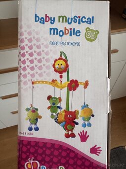 Hudební kolotoč safari Bambam pro nejmenší nad postýlku - 2