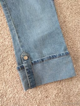 Nové dámské 3/4 jeans kalhoty - č. 38 - 2