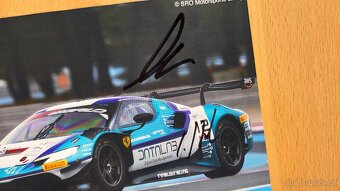 Ferrari Rinaldi Racing autogramkarta originální autogramy - 2