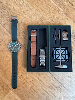 Withings ScanWatch 2 Nova – zelený ciferník + kožený pásek - 2