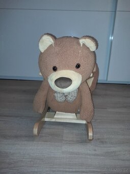 Houpací plyšový medvídek - houpadlo - 2