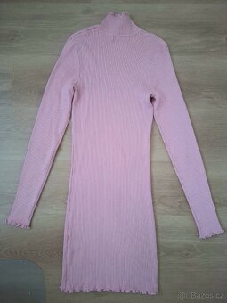 Růžové svetrové šaty - FBSISTER, velikosti L - 2