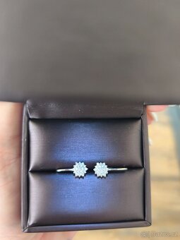 Briliantové náušnice, bílé zlato poř. cena 17.000 - 2