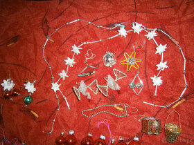 retro vánoční ozdoby,litinový stojan na stromek - 2