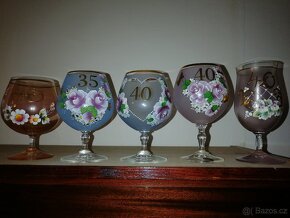 barevné skleničky k výročí - 2