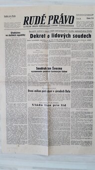 Raritni vytisky 1945 novin - 2