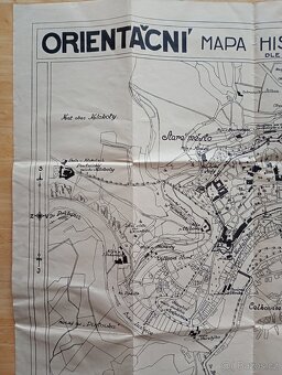 Orientační mapa Tábor, z r. 1920 - 2