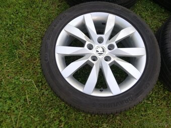 alu Škoda Octavia 3,letní 205/50/17 Barum 7-8mm - 2