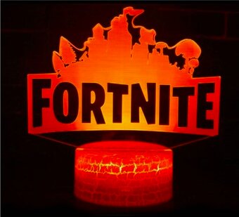Fortnite 3D noční světlo Logo - 2
