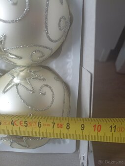 České skleněné vánoční ozdoby - ruční práce - 2