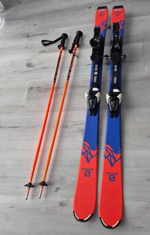 Dětské lyže Salomon 130 + lyžáky Balbello - 2