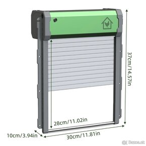 Automatická roletková dvířka pro kurníky - 2