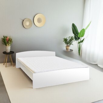 Postel komplet dvoulůžko s matracemi a rošty Nová - 2