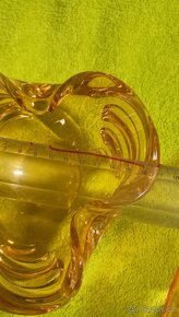 Mísa a popelník hutní sklo - 2