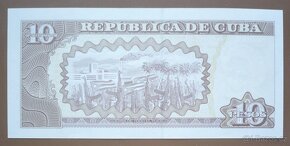 Bankovka, Kuba 10 pesos, ročník 2015 - 2