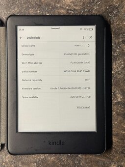 Čtečka knih Amazon Kindle 10. gen 4GB + obal - 2