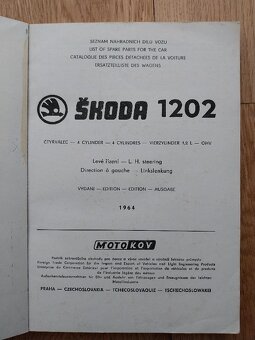 Škoda 1202 Seznam náhradních dílů - 2
