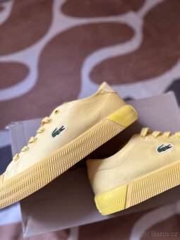 Žluté tenisky Lacoste – Nové – Velikost 37.5 (sedí i na 37) - 2