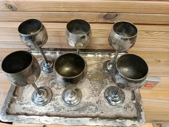 Velký tác 33cm s poháry 14cm - 2