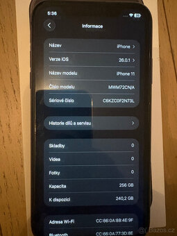 Apple iPhone 11 Black 256GB - nová baterie - 2