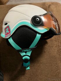 Dětská lyžařská helma s integrovaným štítem, vel.S - 2
